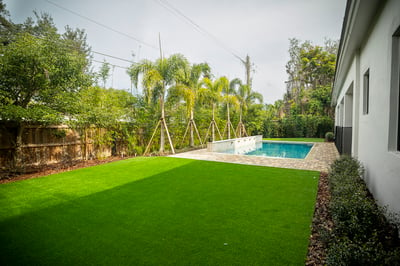 artificial turf backyard